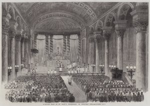 Missa da meia-noite em St. Mary&39;s, Moorfields, na véspera de Natal